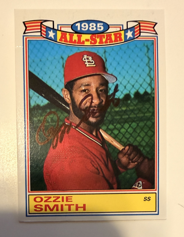 Ozzie Smith Autographed CARD
