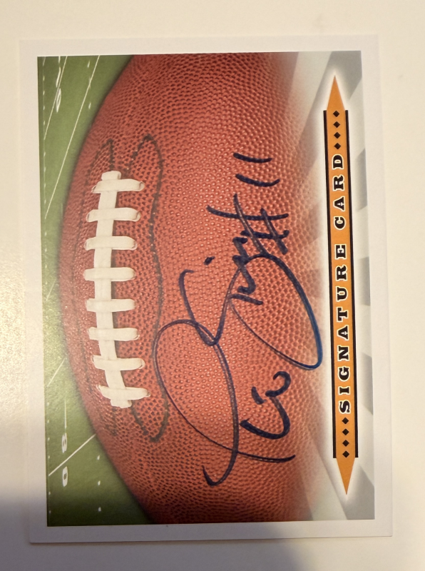Phil Simms Autographed Card