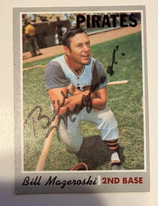 Bill Mazeroski Autographed Card