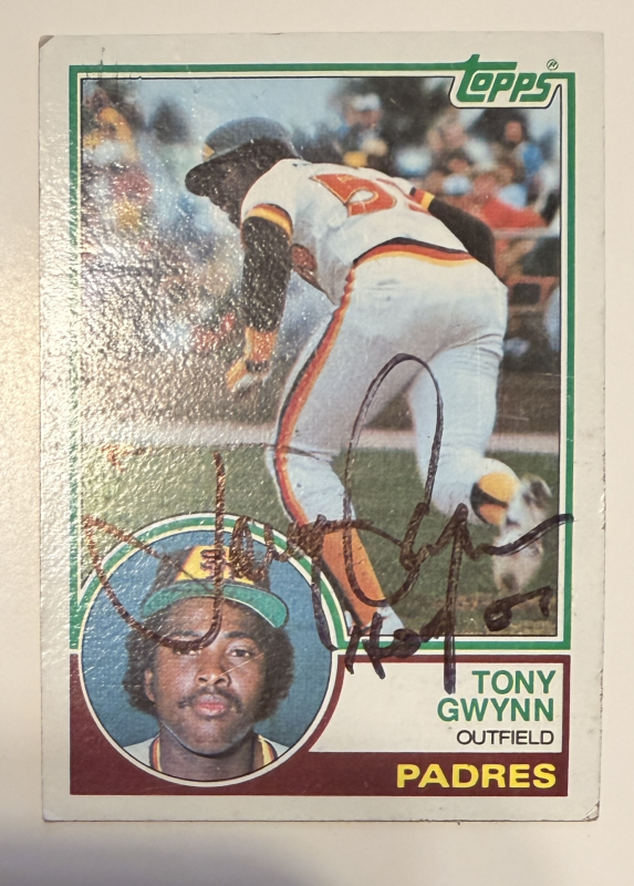 Tony Gwynn Autographed Card