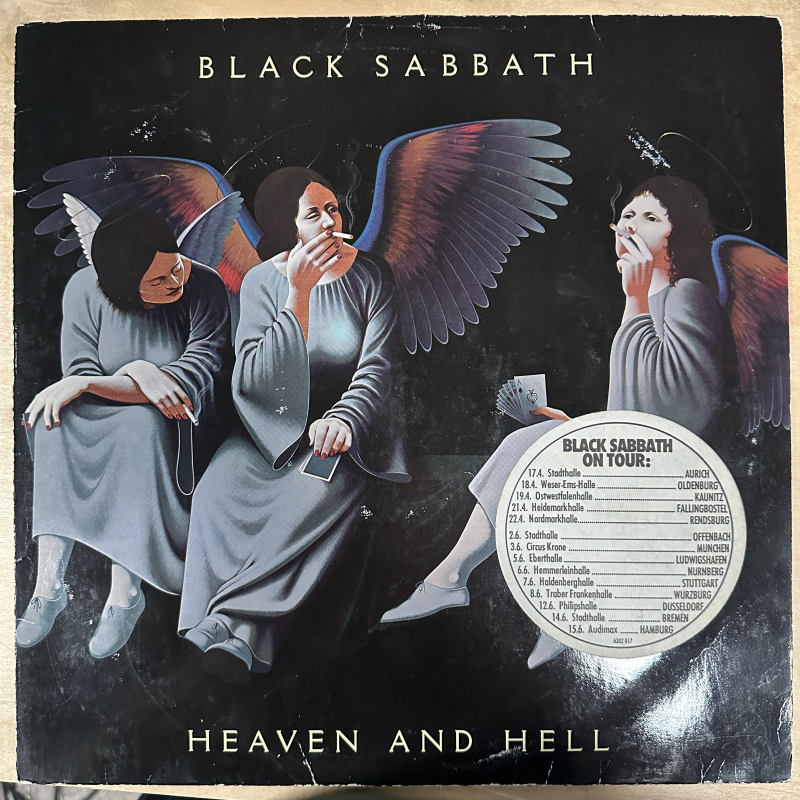 Black Sabbath - Heaven And Hell (1980 Vertigo with German Tour Date Hype Sticker)