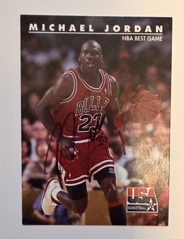 Michael Jordan Autographed CARD