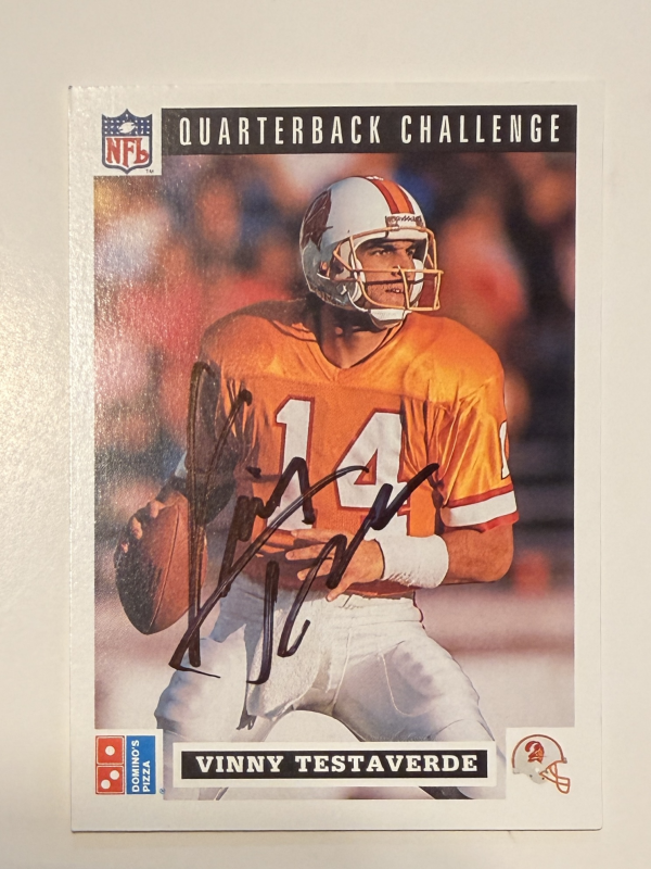 Vinny Testaverde Autographed Card
