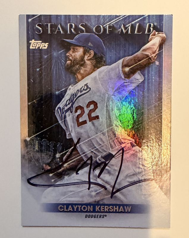 Clayton Kershaw Autographed CARD