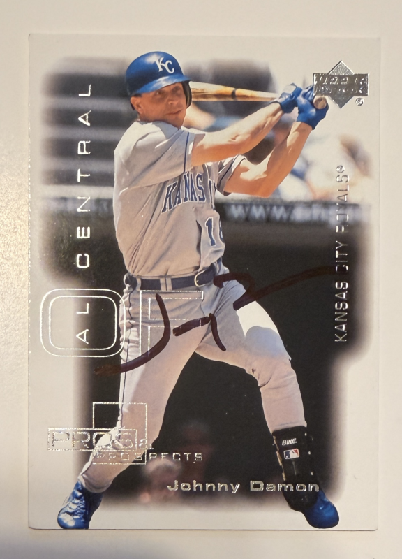 Johnny Damon Autographed Card