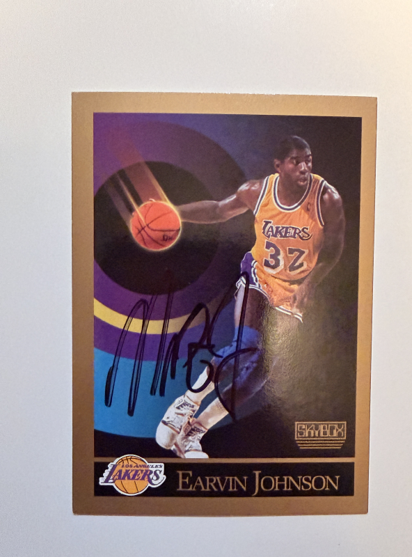 Magic Johnson Autographed CARD