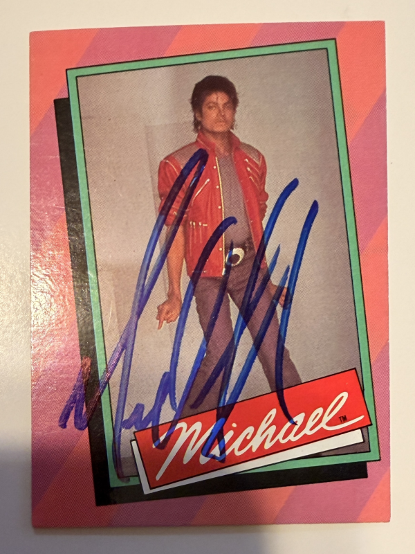 Michael Jackson Autographed CARD