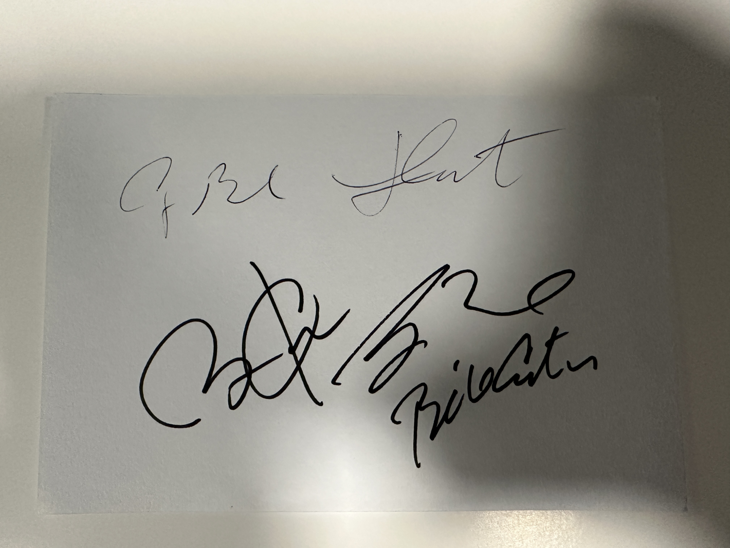 5 Presidents Autographed CARD 