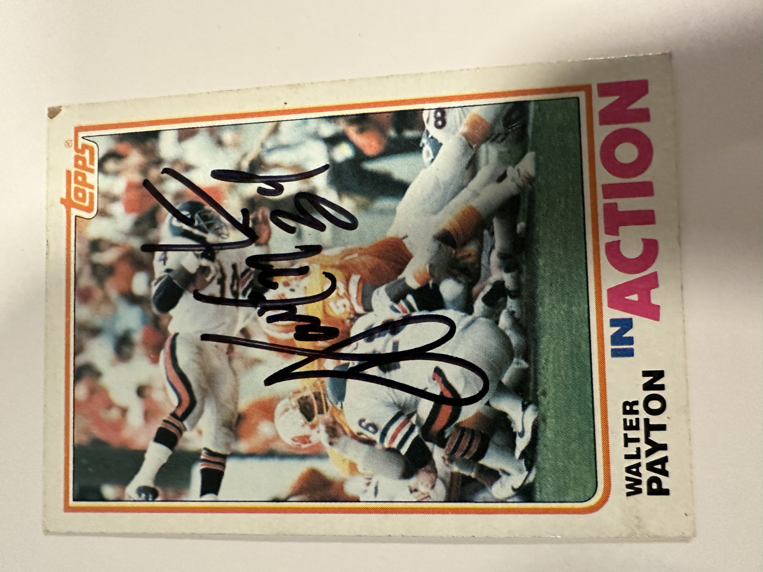 Walter Payton Autographed Card